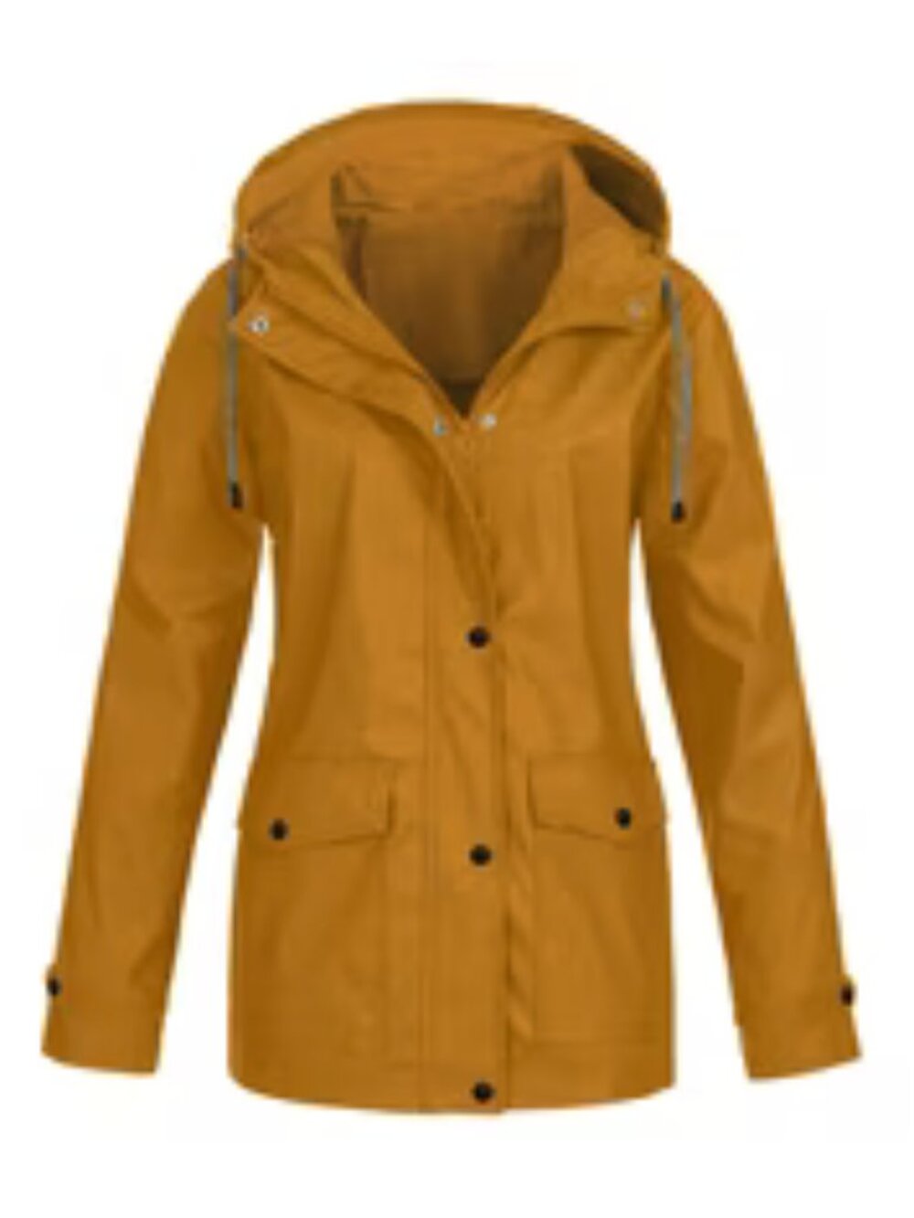 NWOT! Walmart Mustard Yellow Hooded Raincoat